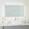 Ambient Clear Glass Modern Anti Fog LED Mirror 47" x 30"
